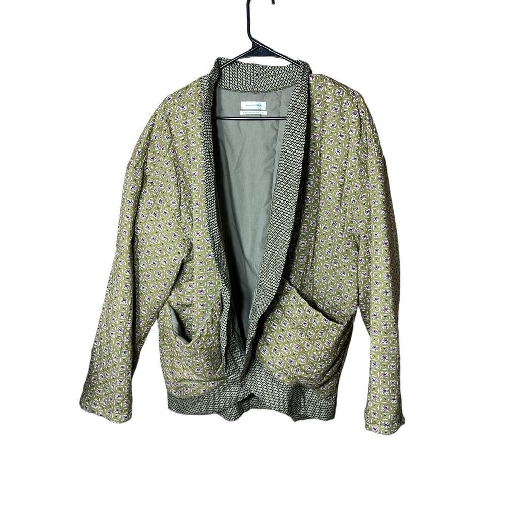 Urban outfitters Brooklyn printed jacket‎ open pockets sz M/L